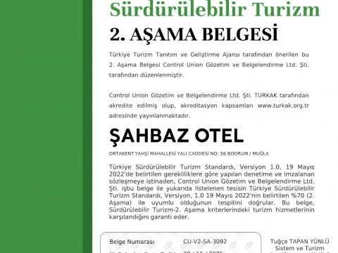Sürdürebilirlik 2. Aşama Belgesi